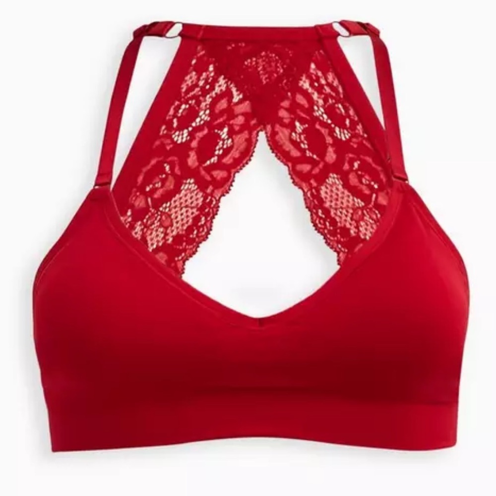 Torrid Lightly Lined Seamless Flirt Racerback Bralette Size 1 New with Tags